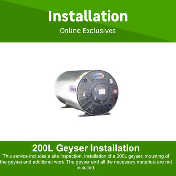 200L Geyser Installation Callout Fee By New Look Property