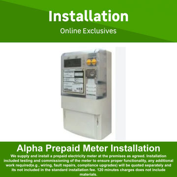 Alpha Prepaid Meter Installation by Loupez Electrical