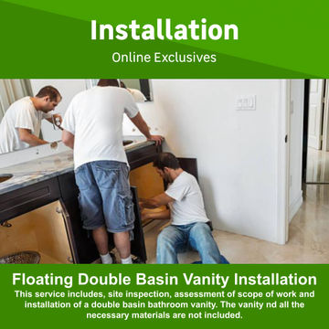 Floating Double Basin Bathroom Vanity Installation By Fungai Trading And Projects