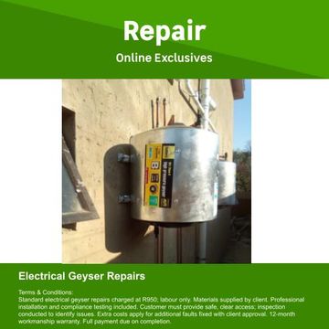 Electrical Geyser Repairs by MPE Engineering and Trade