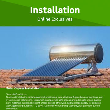 Solar Geyser Installation by MPE Engineering and Trade