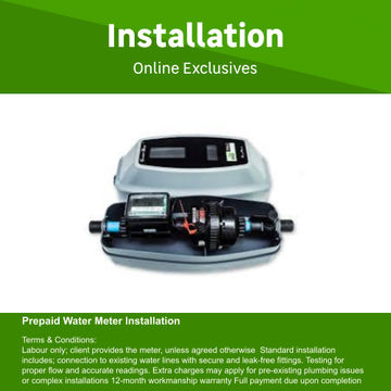 Prepaid Water Meter Installation by MPE Engineering and Trade
