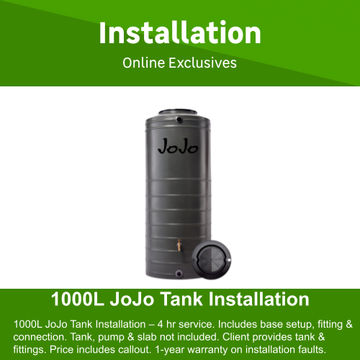 1000L JoJo Tank Installation By Muett Trading