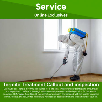 Termite Treatment Control Callout and Inspection by Pest Control PTA