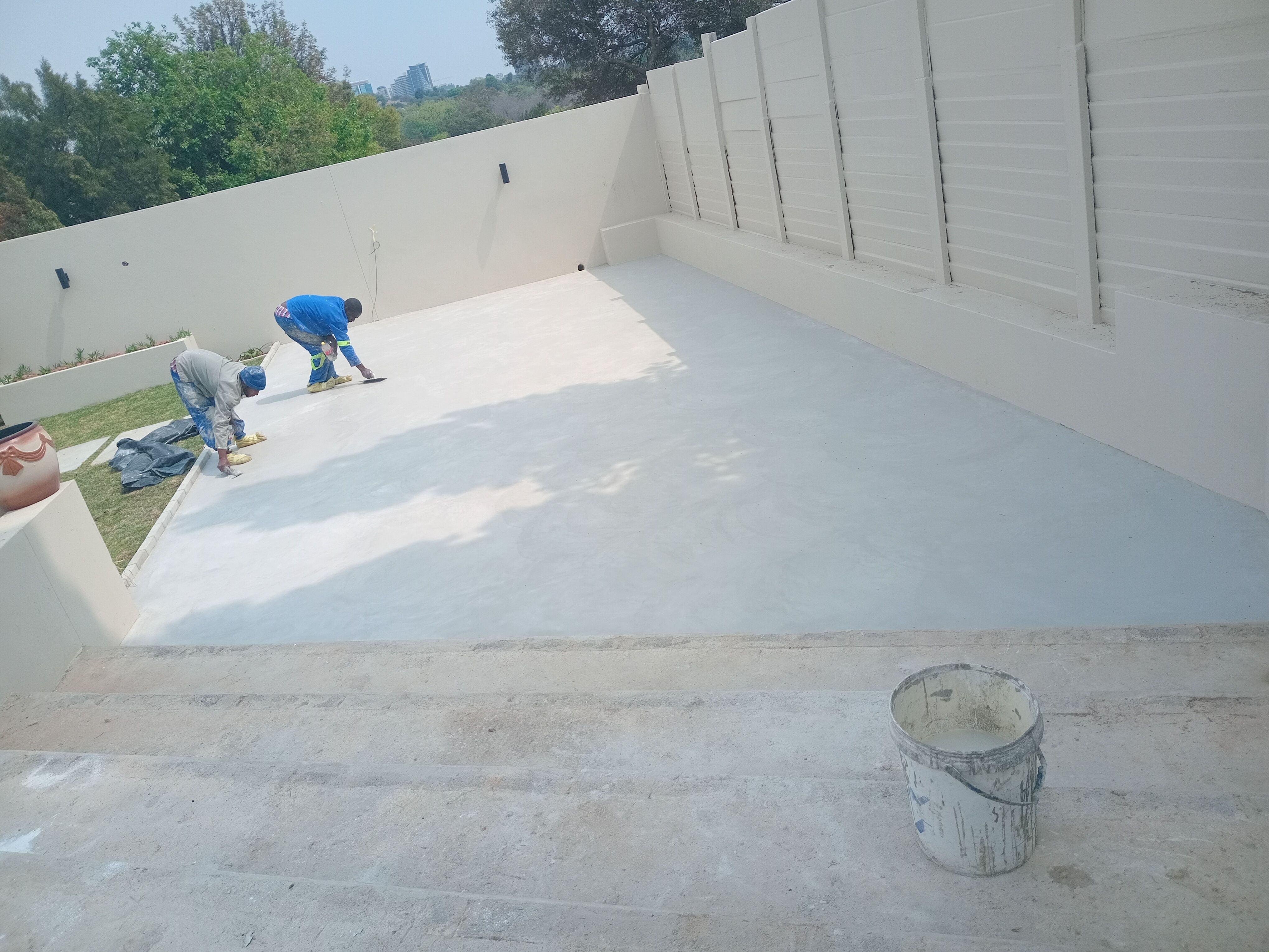 Call out fee for cemcrete flooring by Bluelight Renovation t fee