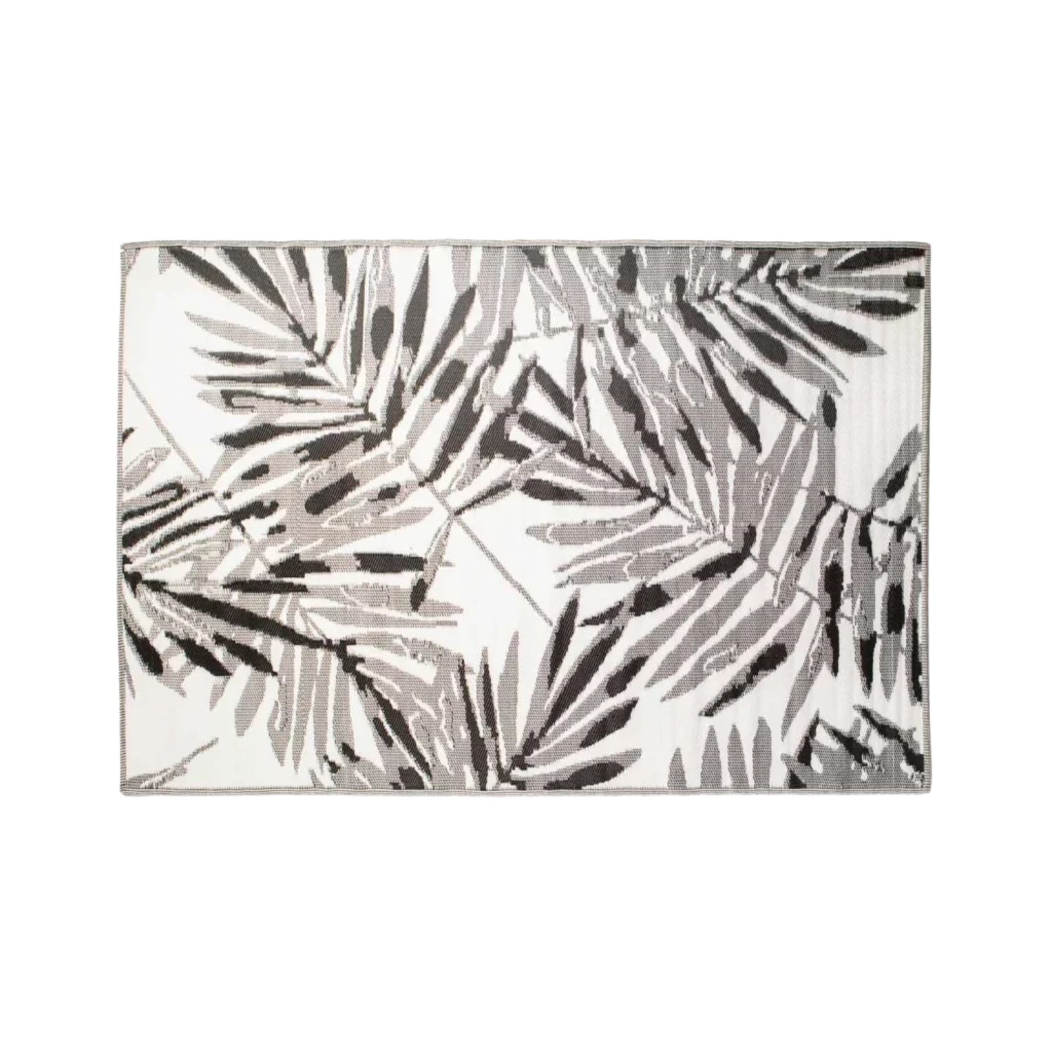 Reversible M5 Black & White Foliage Rug - 150 x 230 cm