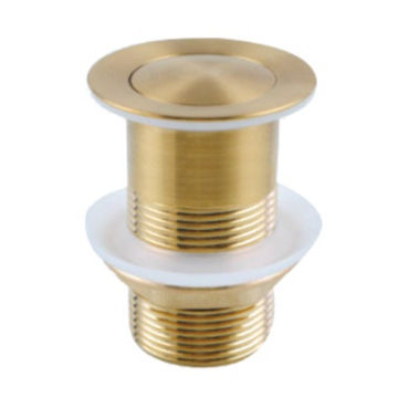BRUSHED BRASS POP-UP WASTE - UNSLOTTED