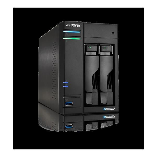 Asustor Lockerstor 2 Gen2 Nas - Intel Celeron N5105, 2.5Gbe, Pcie Slot, Ddr4-2933, 10Gbps Usb, 4K Transcoding, Enhanced Ssd Cooling, Wake On Lan Wan