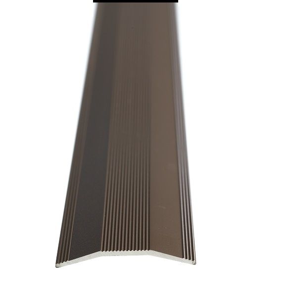 Aluminium Cover Strip Dark Bronze Undrilled 2500 x 40 Aluminium Door Profile
