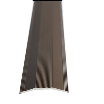 Aluminium Cover Strip Dark Bronze Undrilled 2500 x 40 Aluminium Door Profile