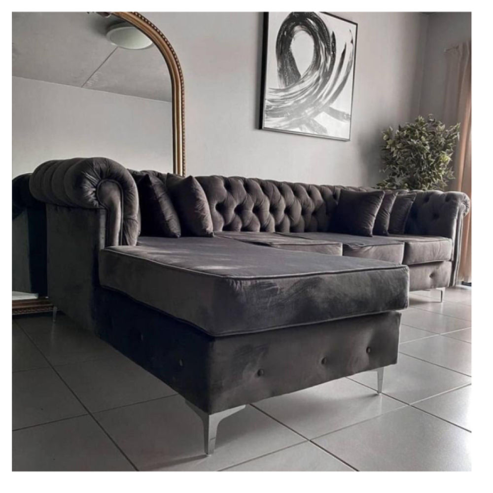 L shaped chesterfield
