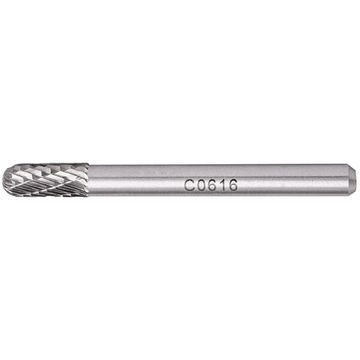 Rotary Burr Tungsten 6X16X6Mm Rnd.Point