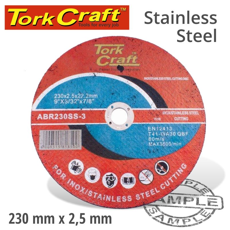 Cutting Disc Stainless Steel 230x2.5 22.22mm - 10 Pack