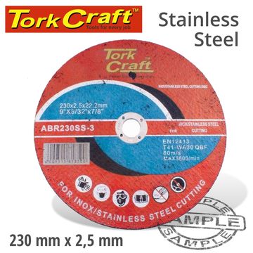 Cutting Disc Stainless Steel 230x2.5 22.22mm - 10 Pack