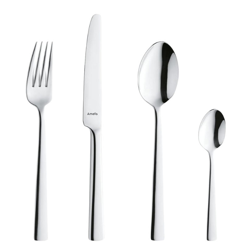 Amefa Moderno Cutlery Set Stainless Steel Set of 24
