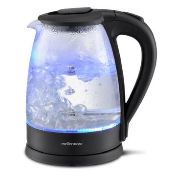 Mellerware Kettle 360 Degree Cordless Kettle Glass Black