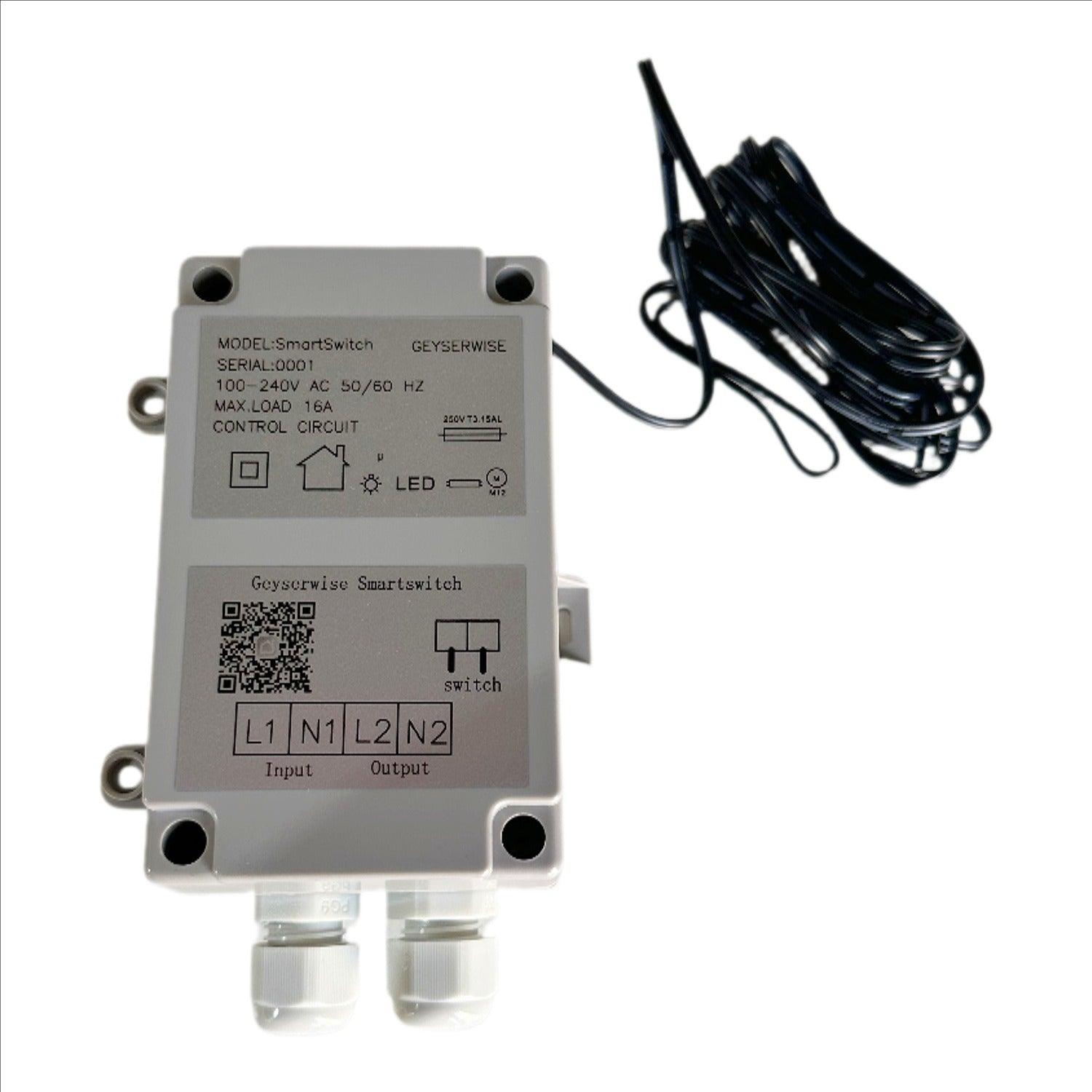 Tuya IoT Smart Switch by Geyserwise - 220V 16A Smartlife Timer Switch