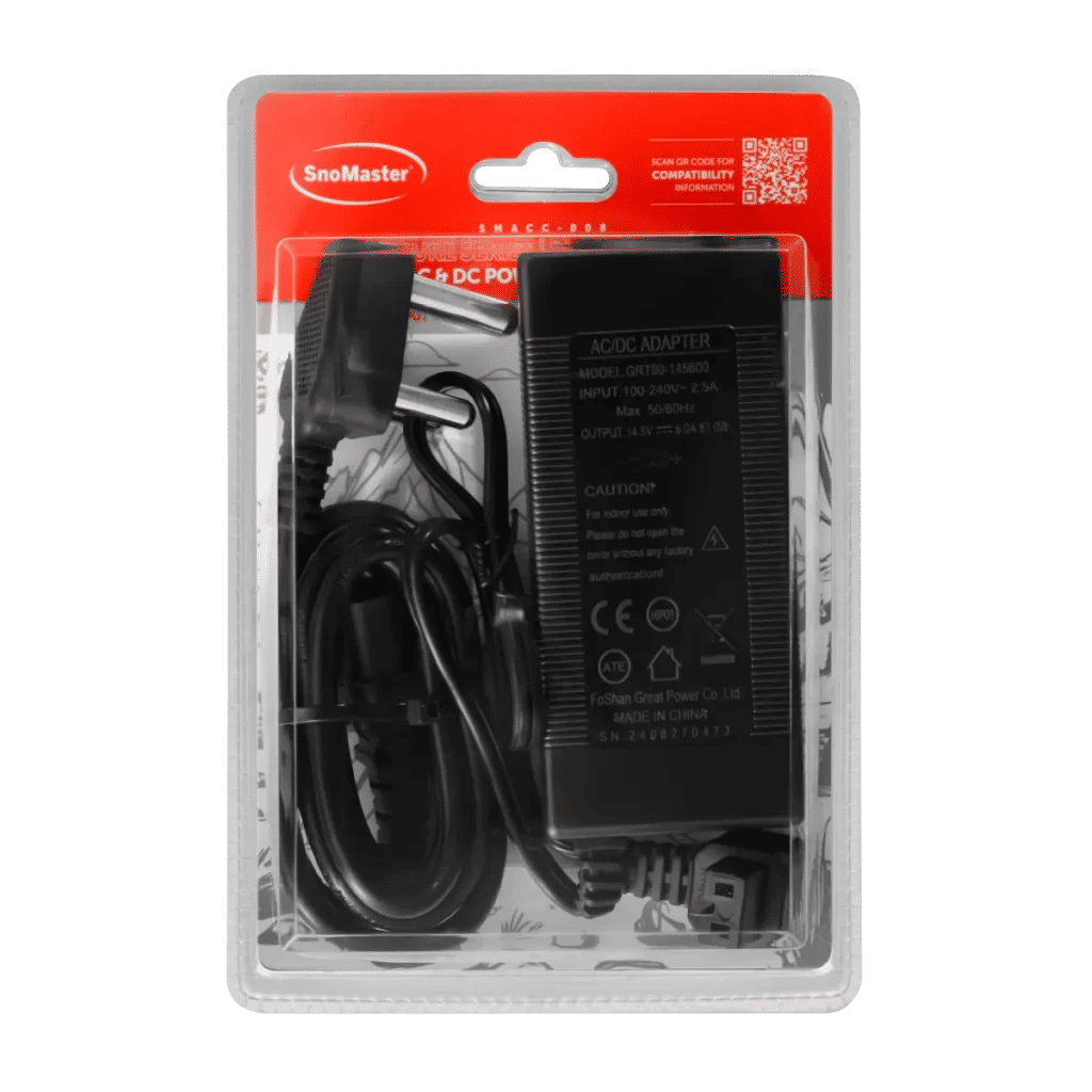 SnoMaster - Leisure Series (Plastic Range) 12V AC & DC Power Supply Adapter (SMACC-008)
