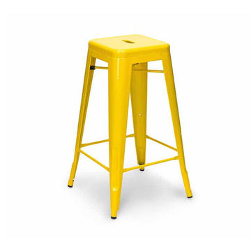 Vividitto - Replica Tolix Bar Chair Without Backrest - Yellow