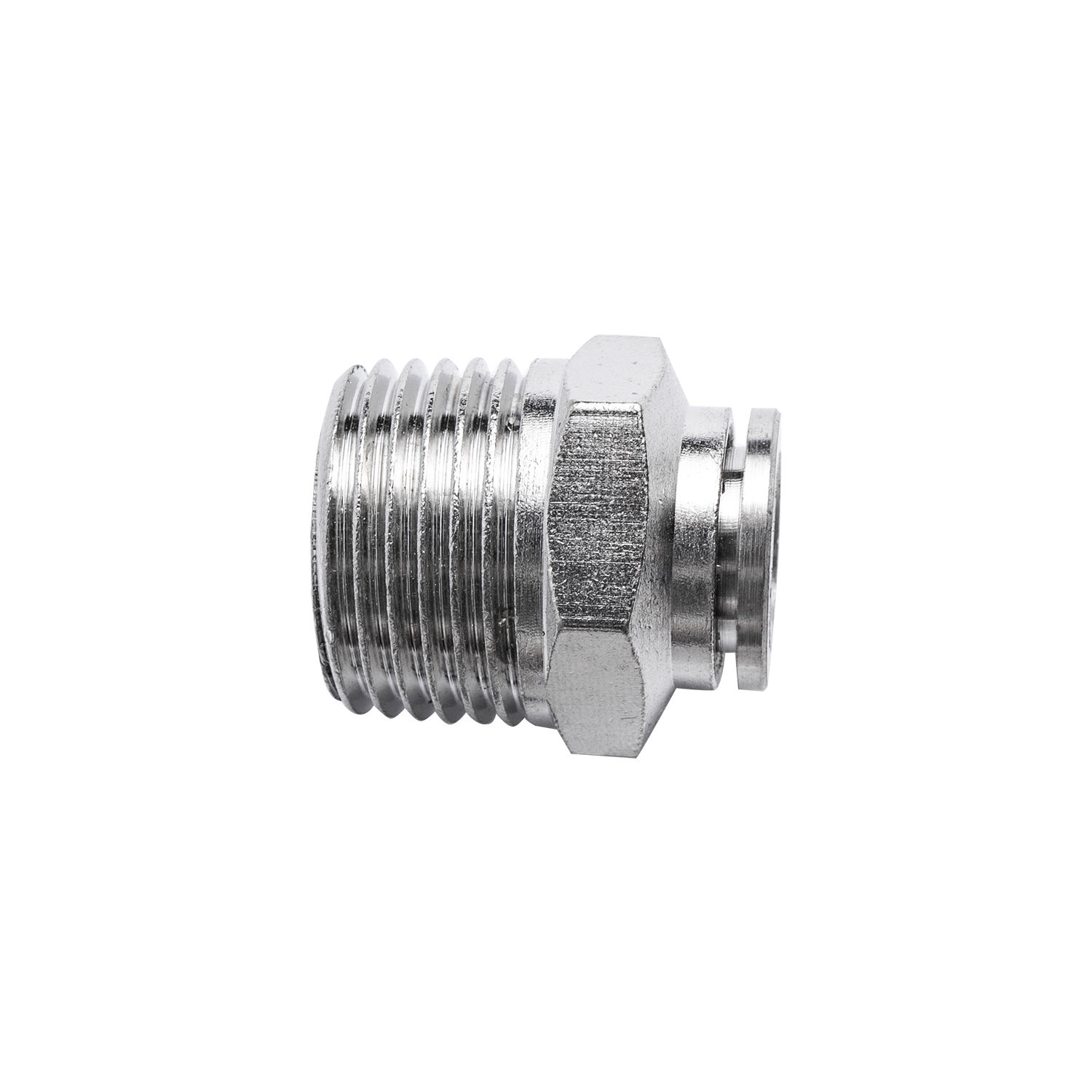 Metal Pu Fitting Straight 10Mm X 1/2" M