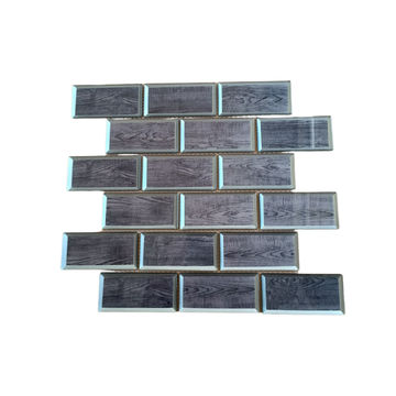 Mosaic Glass - Metro Silverwood - 300x300 (per sheet)