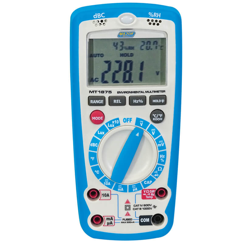 6-In-1 Environmental Multimeter (MT1875) - Major Tech