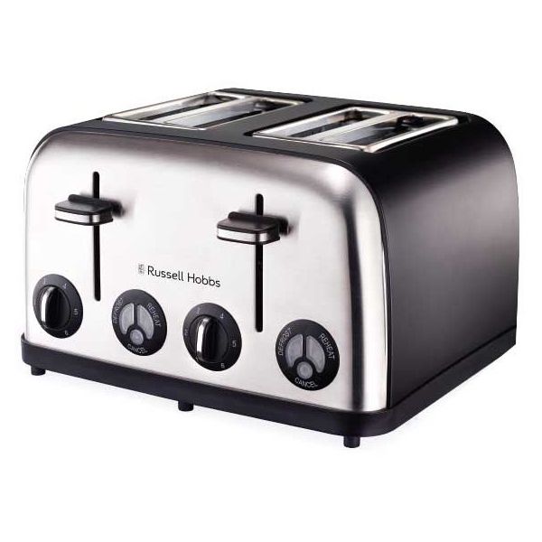 Russell Hobbs 4 Slice Matt Black Toaster 13976