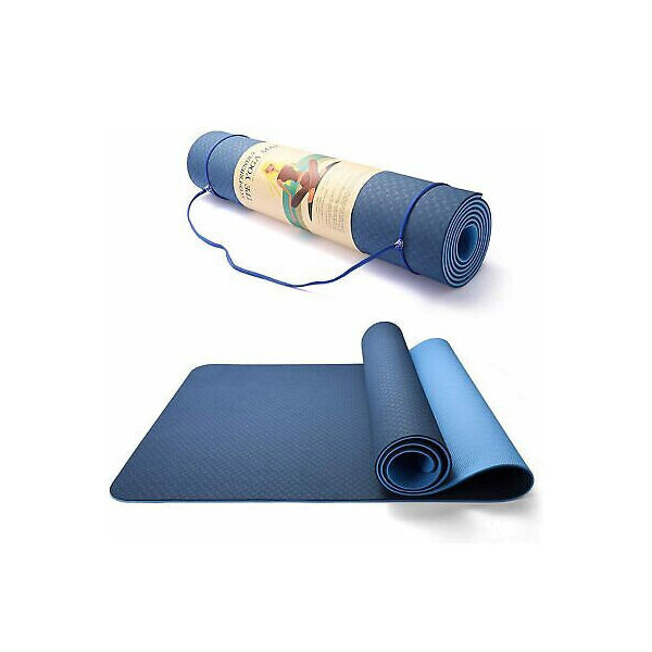 8 Pcs Home Fitness Set TPE Yoga Mat Bricks Circle Towel