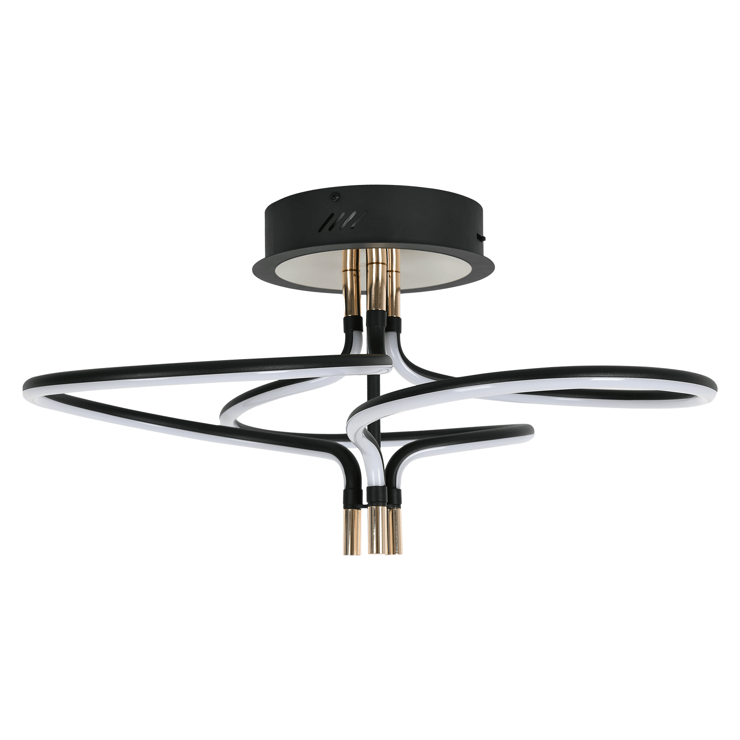 Zebbies Lighting Beau 45W Sand Black and Gold CCT LED Ceiling Light