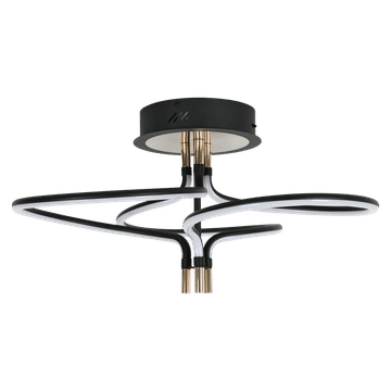 Zebbies Lighting Beau 45W Sand Black and Gold CCT LED Ceiling Light