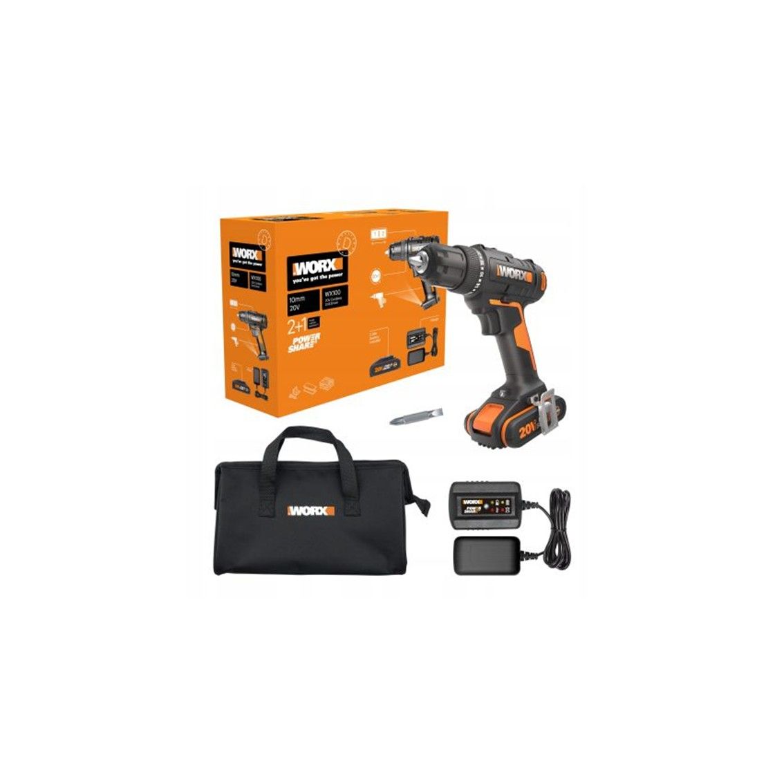 WORX Drill 10mm 20V