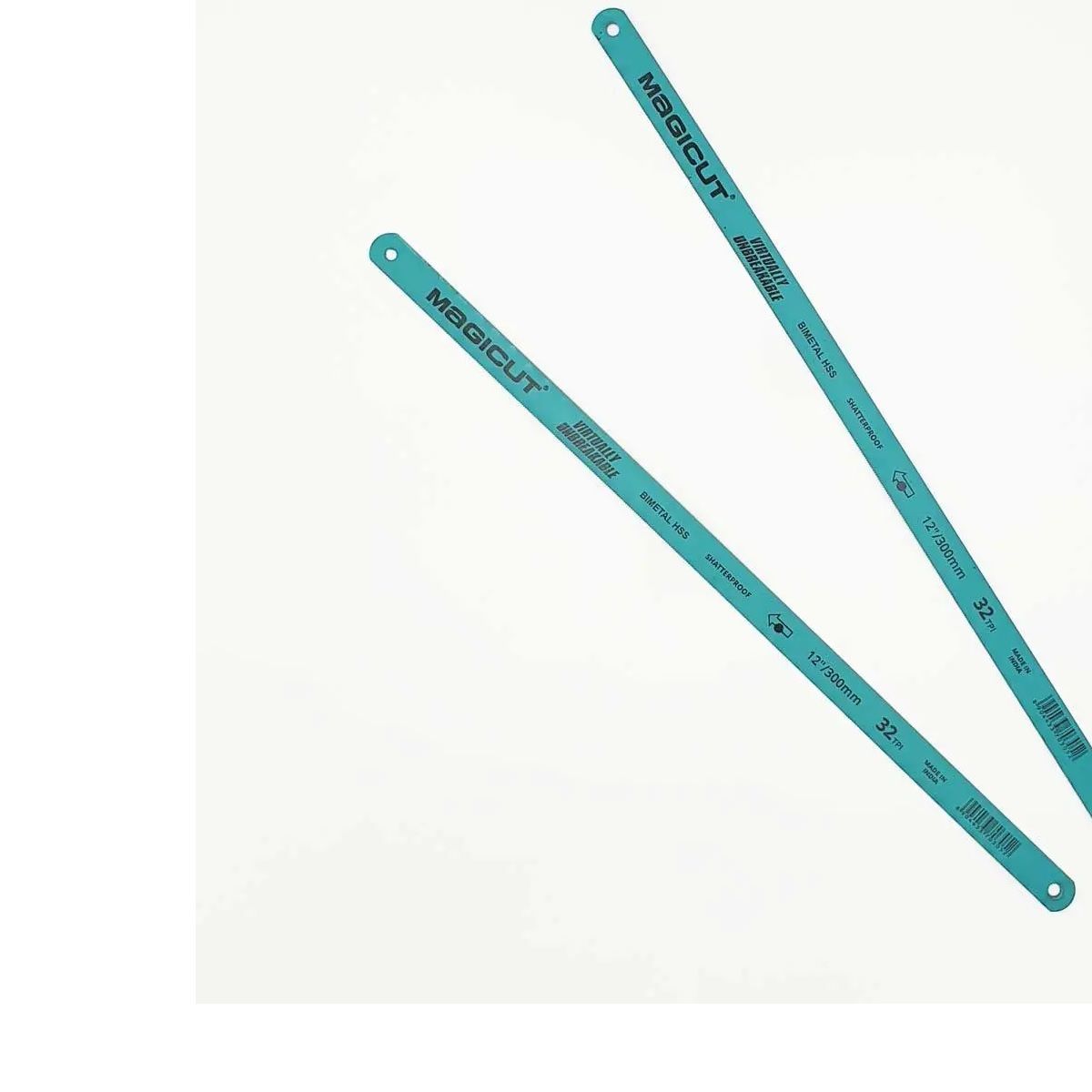 Hacksaw Blade, Shatterproof, 32 TPI, 2 Pieces (3 pack) BY WOODLY