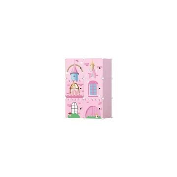 citrix innovation Polyester Collapsible Wardrobe (Finish Colour - Pink, DIY(Do-It-Yourself))