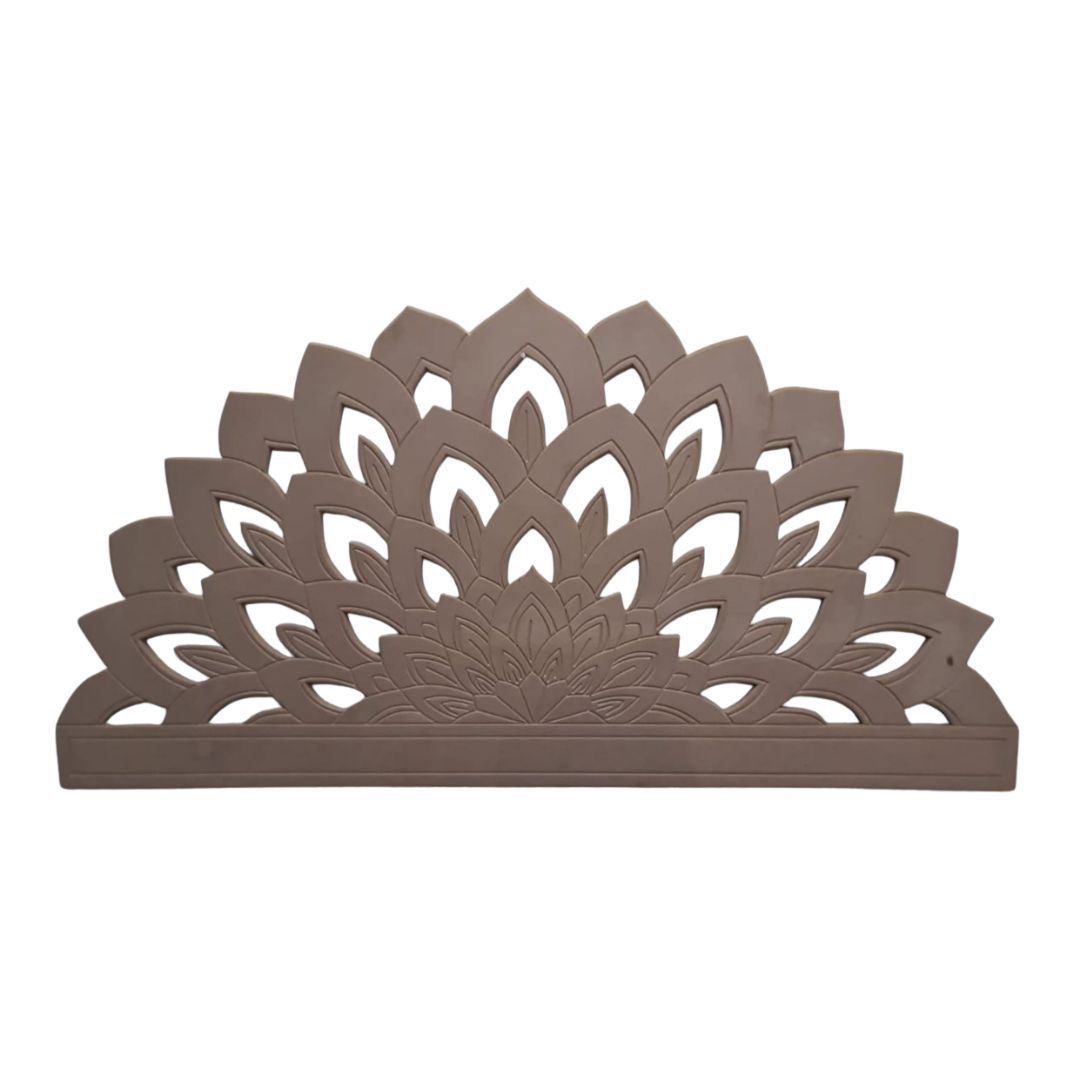 StyleX Lotus Design Raw MDF Wooden Headboard - King XL