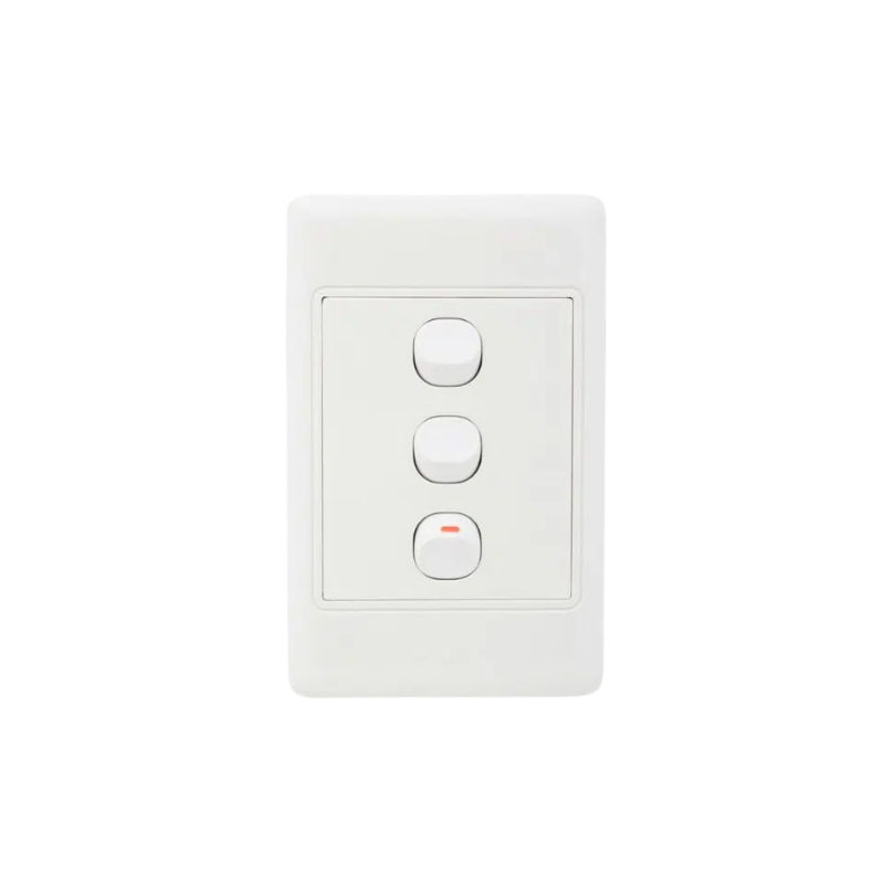 3 Lever 1 Way Wall Switch