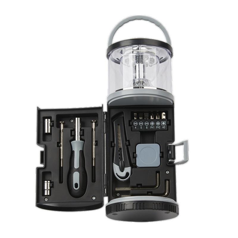 Tool Set  with Led Camping Auto Emergency Lantern