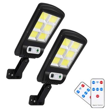 Brighta - 120 LED Outdoor Solar Motion Street Lamp - Set Of 2