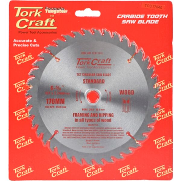 Blade Tct 170 X 40T 20-16Mm General Purpose Combination