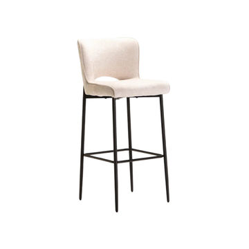 Vividitto -Martini Fabric Barstool - Cream
