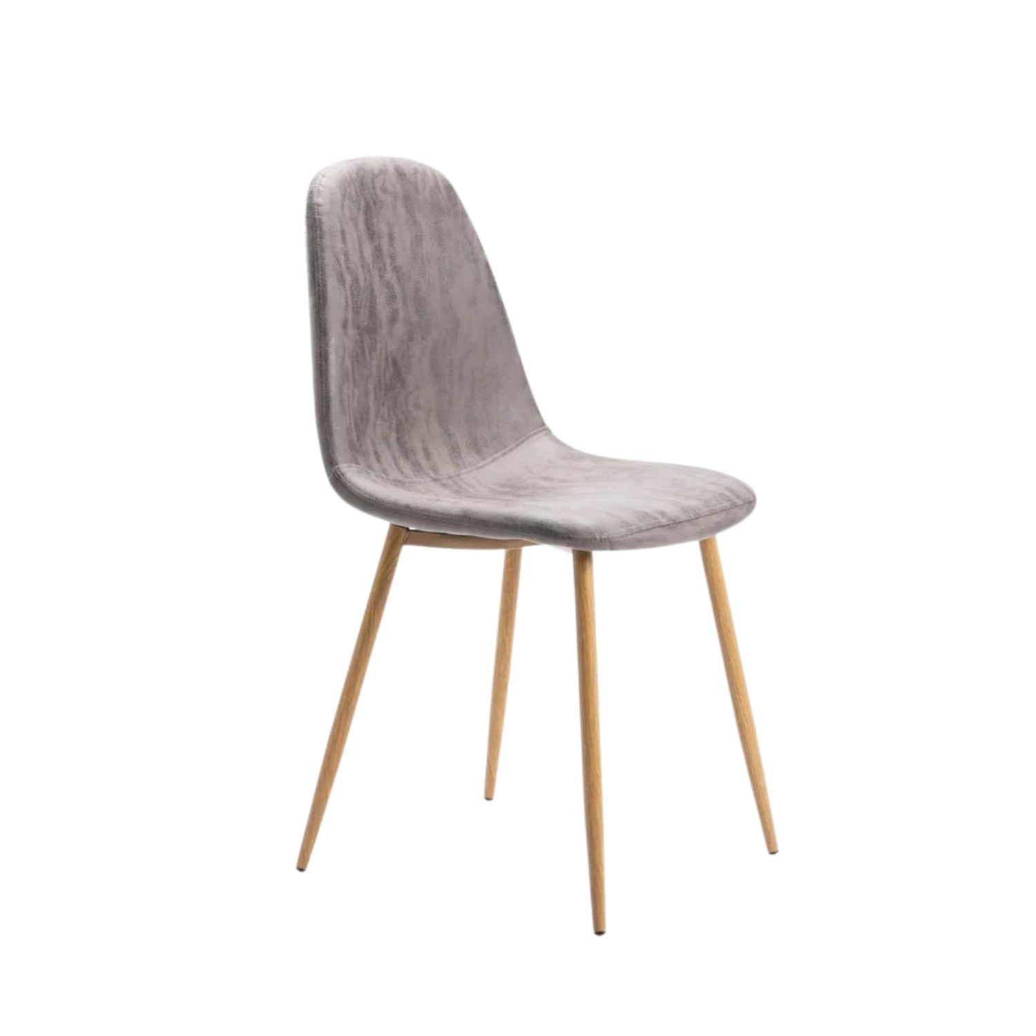 Upholstered Fabric Dining Chair with Metal Legs