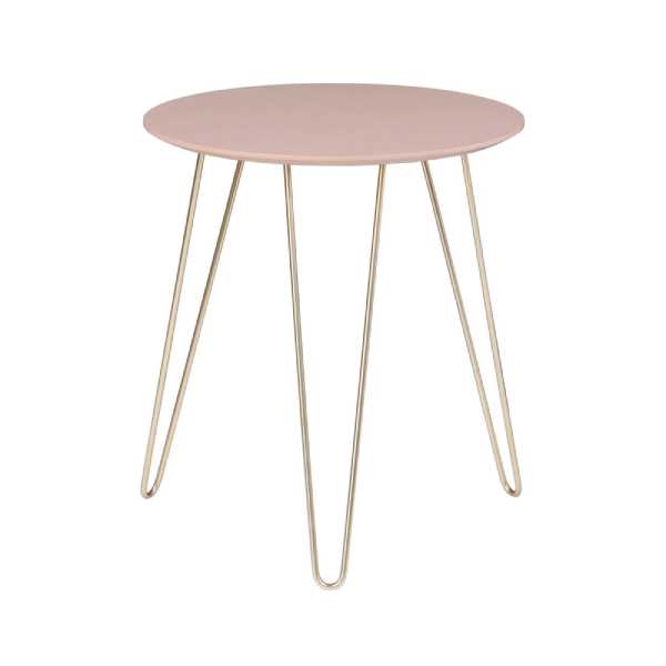 Sydney Side Table - Pink, Gold