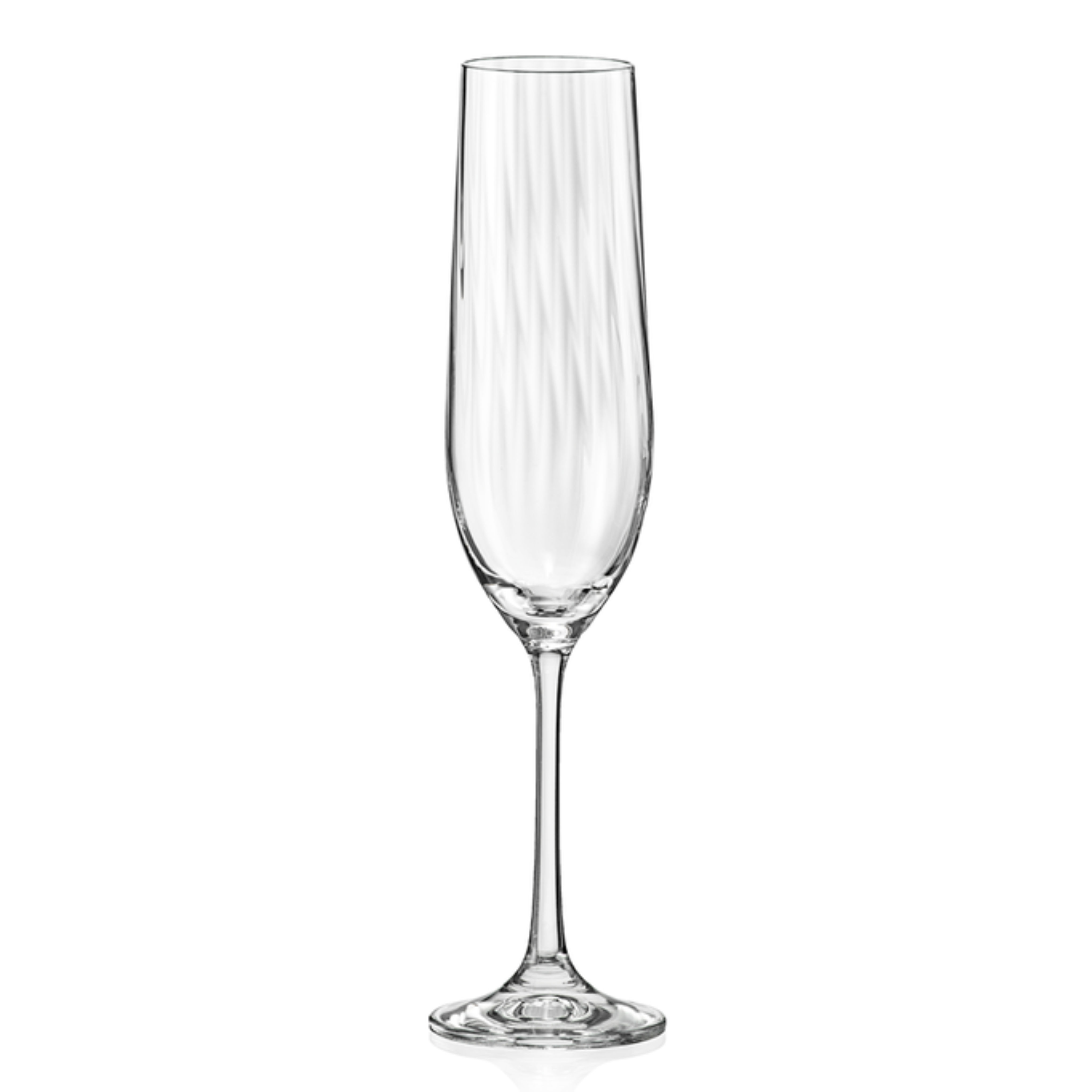 Waterfall Crystal Optic Champ Flute 190ml - Set of 6