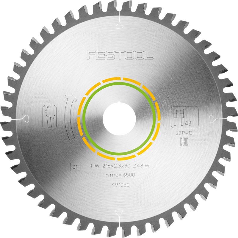 Festool - Fine Tooth Saw Blade 216 x 2,3 x 30 W48 491050