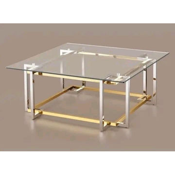 Asher Ornate Mixed Silver & Gold colour Coffee Table