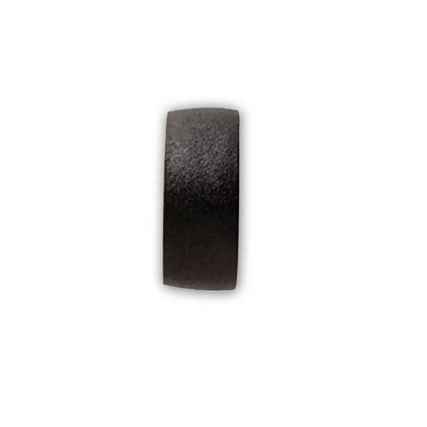 Steel Rod Finial Collar, Black, 25mm, 2 Pieces (2 PACK) BY WOODLY