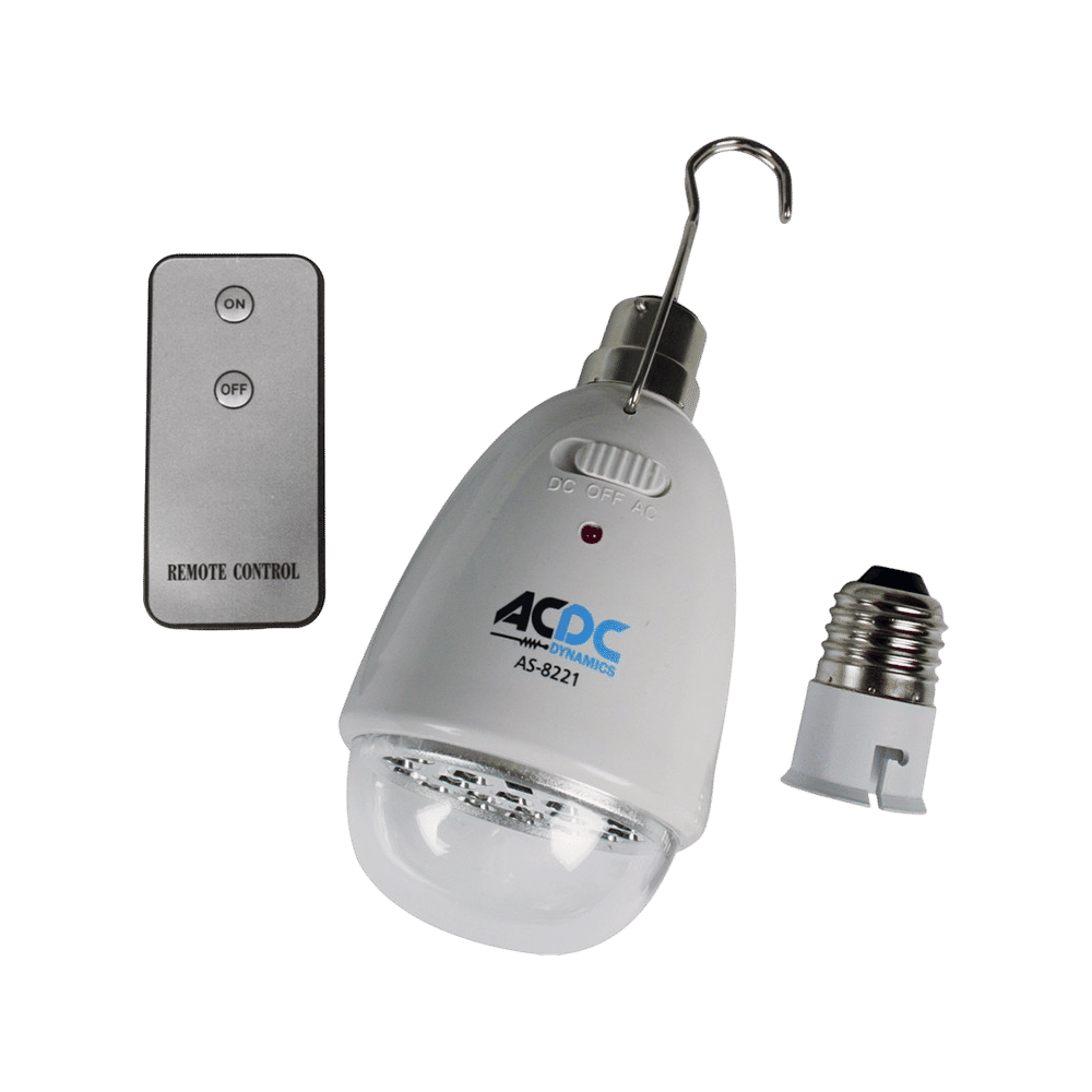 230VAC 22 LED Rechargeable Lamp B22  C/W E27 Lha And Remote