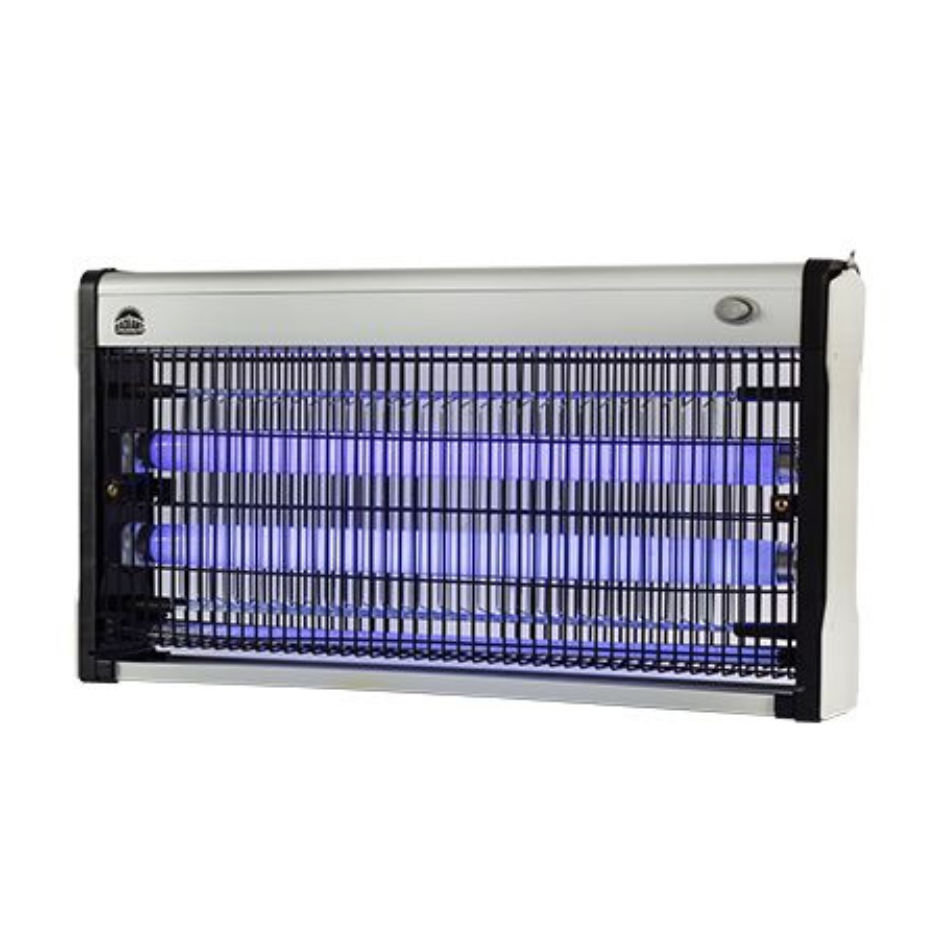 Insect Killer 2x10w Silver & Black Covers 80sm