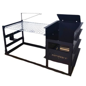 Lifespace Ember Maker Braai & Grid w/ Potjie Hook & Rotisserie Bracket