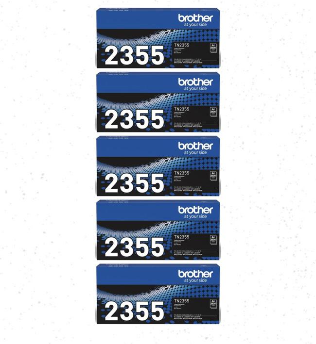 Brother TN-2355 Toner Cartridge (Black)(5pack)