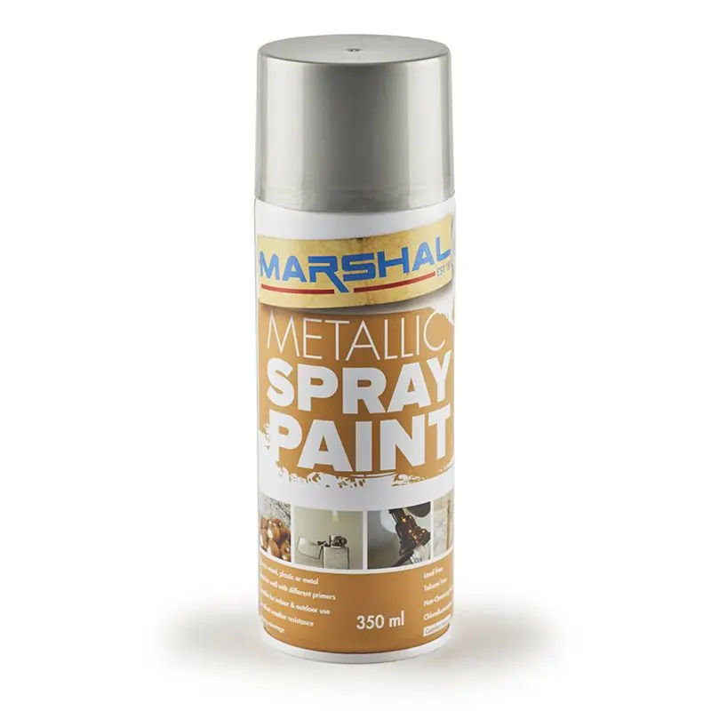 Marshal Spray Paint, Bright Silver, 350ml